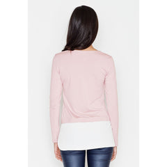 Modest Long Sleeve Women's Blouse with Additional Layer - Quirked Elegance
