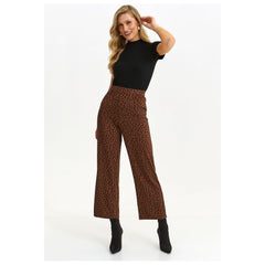 Women trousers model 184928 Top Secret - Quirked Elegance