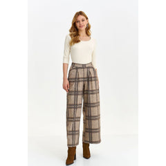 Women trousers model 186361 Top Secret - Quirked Elegance